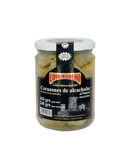 Corazones de Alcachofa al Natural. 240 gr