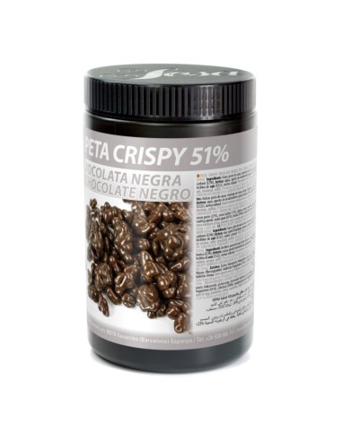 Peta Crispy Choco Negro 51% 900 Gr